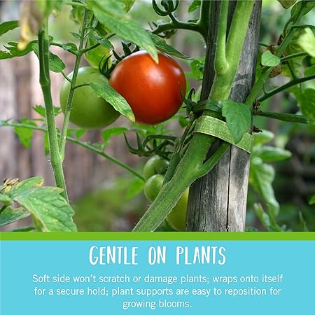 ONE-WRAP Garden Ties | 50 ft x 1/2 in, Green-Recycled Plastic