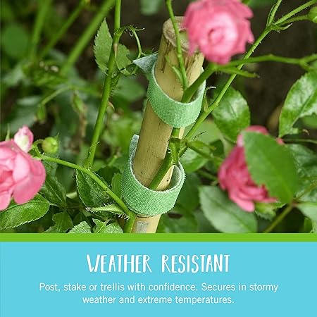 ONE-WRAP Garden Ties  |  50 ft x 1/2 in, Green-Recycled Plastic