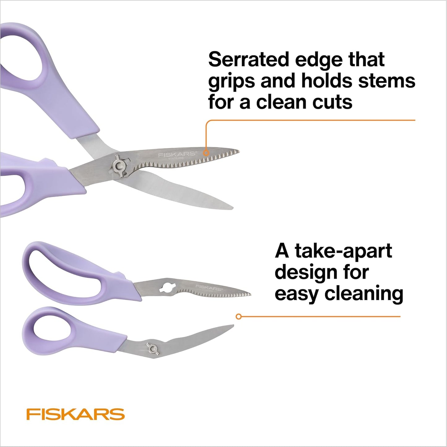 Fiskars Gardening Tools: Bypass Pruning Shears, Sharp Precision-ground Steel Blade, 5/8” Plant Clippers (91095935J)