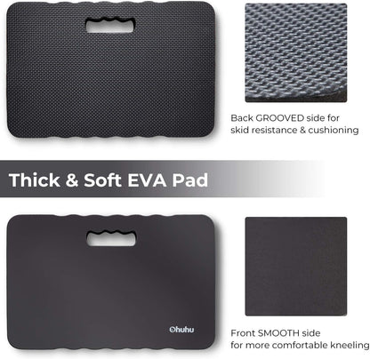 Ohuhu Premium Thick Kneeling Pad, Large Comfortable Gardening Knee Pad Kneeling Mat with 2 Different Surfaces, Extra Thick Knee Cushion for Gardening, Work, Baby Bath, Exercise, 43 x 28 x 3.8cm