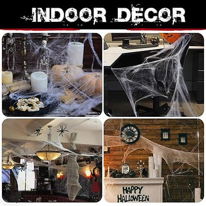 Spider Webs Halloween Decorations for Garden
