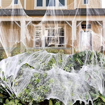 Spider Webs Halloween Decorations for Garden