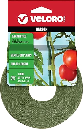 ONE-WRAP Garden Ties  |  50 ft x 1/2 in, Green-Recycled Plastic