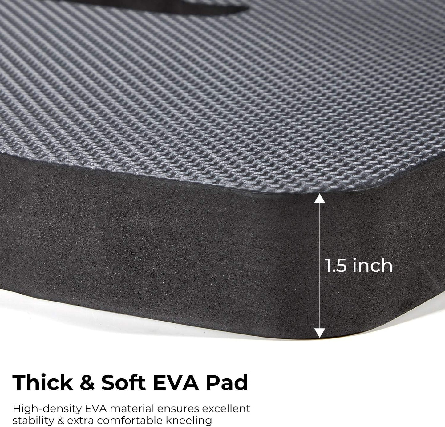 Ohuhu Premium Thick Kneeling Pad, Large Comfortable Gardening Knee Pad Kneeling Mat with 2 Different Surfaces, Extra Thick Knee Cushion for Gardening, Work, Baby Bath, Exercise, 43 x 28 x 3.8cm