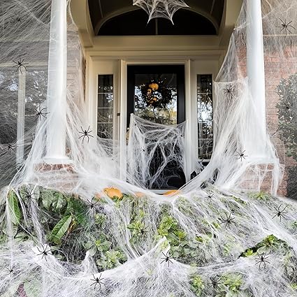 Spider Webs Halloween Decorations for Garden